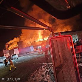 4-Alarm Pallet Shop Fire Thompsontown Jan 20th 26'