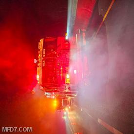 September 9th MVA (Tractor & Trailer into Guard Rail)